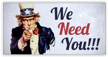 We need you