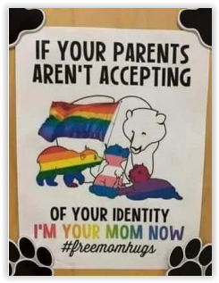 Poster undermining parents